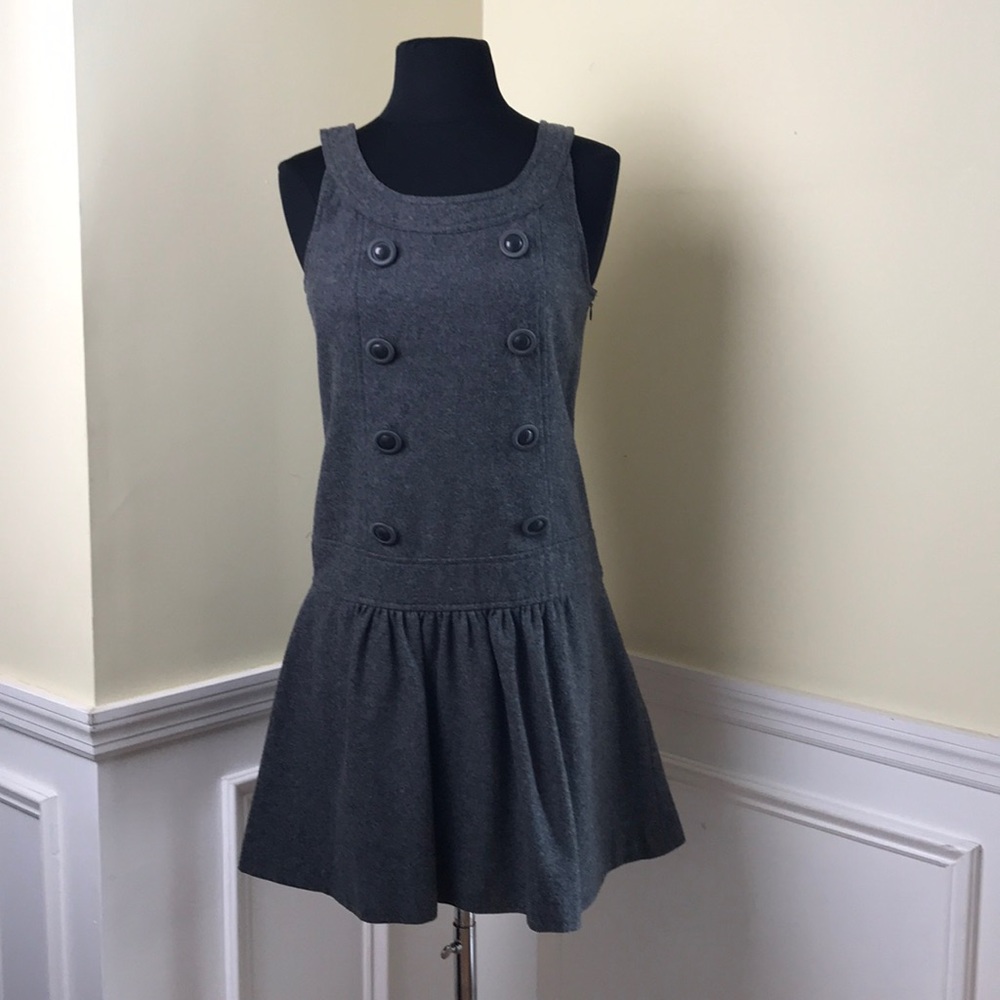 Charcoal grey wool Olive des Olive dress